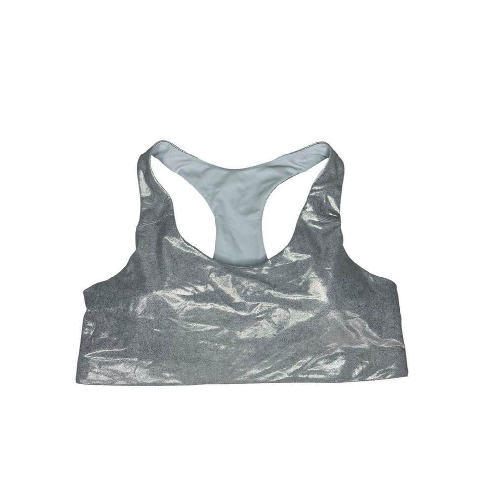 Old Navy Active Powersoft Go Dry Medium Support Shimmer Sports Bra Womens XXL